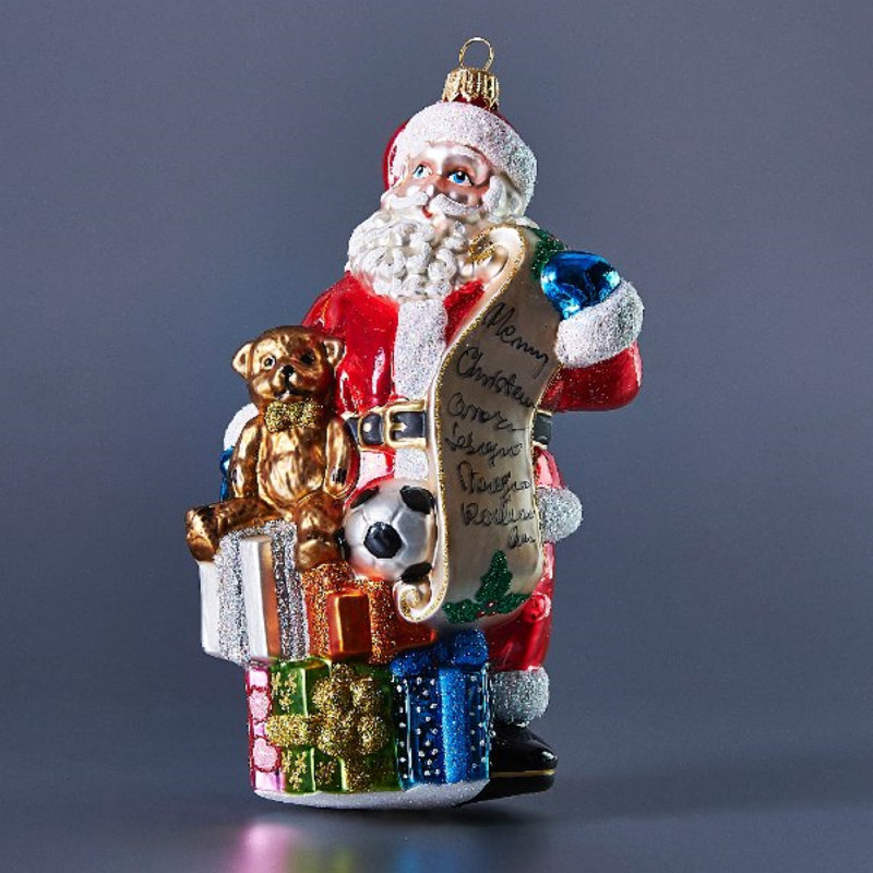 The Holiday Aisle Santa with Toys Hanging Figurine Ornament Wayfair